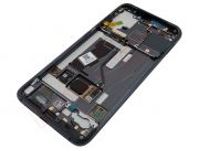 Pantalla completa Service Pack Super AMOLED negra con marco negro "Transparent black" para Xiaomi Mi 8 Pro, M1807E8A